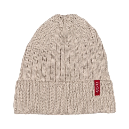 Bawełniana czapka dziecięca typu beanie beżowy