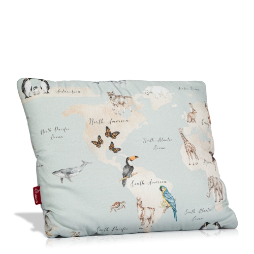 Poduszka do spania bambusowa - Mapa Świata