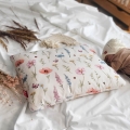 Poduszka do spania bawełniana- Łąka, beżowy