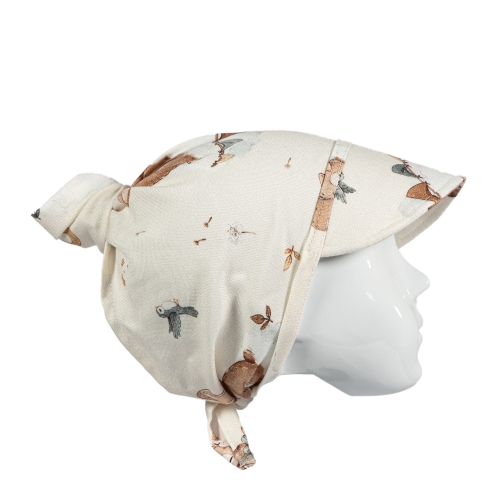 Bambusowa Chustka z Daszkiem - Zajączki