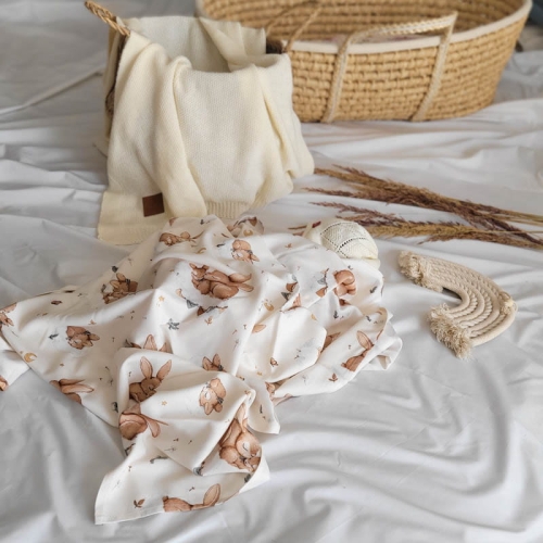 Zestaw Bambusowy - Zajączki