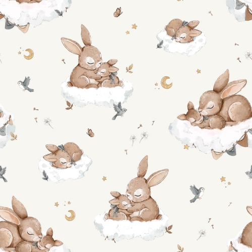 Prześcieradło Bawełniane- Zajączki