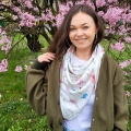 Duża Chusta Bambusowa Dla Mamy Łąka pistacja