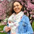 Duża Chusta Bambusowa Dla Mamy Łąka pistacja