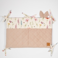 Organizer na łóżeczko - Łąka, beżowy