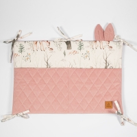 Organizer na łóżeczko - Leśny Raj, różowy