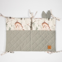 Organizer na łóżeczko - Leśny Raj, szary