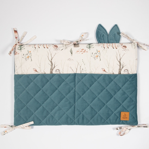 Organizer na łóżeczko - Leśny Raj, zieleń