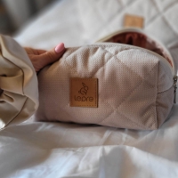 Kosmetyczka damska podróżna beżowa