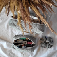 Kosmetyczka damska podróżna szara