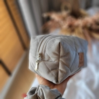 Kosmetyczka damska podróżna szara