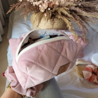 Kosmetyczka damska podróżna różowa