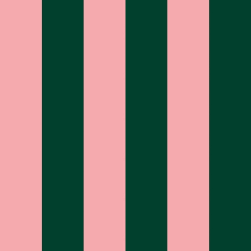 Prześcieradło Bawełniane- Pasy różowo-zielone