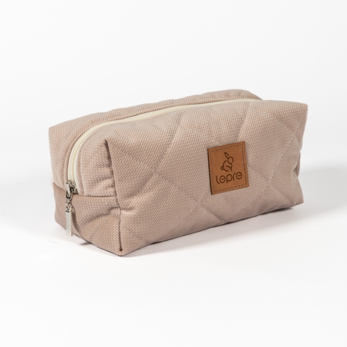 Kosmetyczka damska podróżna beżowa