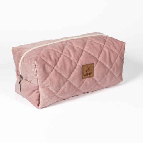 Duża kosmetyczka damska podróżna różowa
