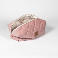 Duża kosmetyczka damska podróżna różowa