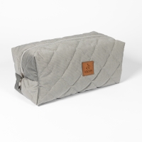 Duża kosmetyczka damska podróżna szara