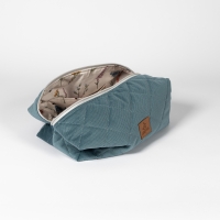 Duża kosmetyczka damska podróżna zielona