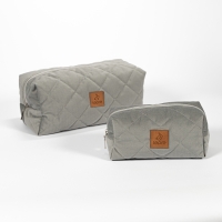 Zestaw  kosmetyczek podróżnych szarych