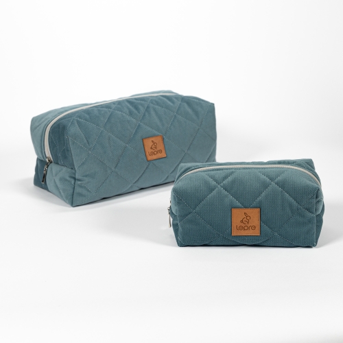 Zestaw kosmetyczek podróżnych zielonych