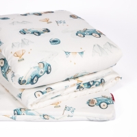 Pościel bawełniana z wypełnieniem - Autka