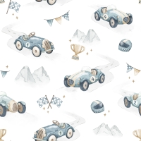 Prześcieradło bambusowe - Autka