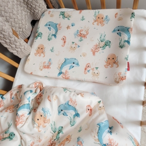 Poduszka bambusowa płaska - Ocean