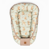 Bambusowy kokon niemowlęcy - Forest, beżowy 