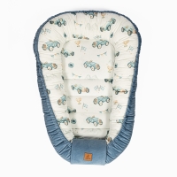 Bawełniany kokon niemowlęcy - Autka, jensowy