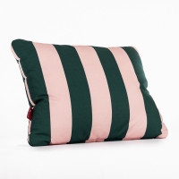Poduszka do spania bawełniana - Pasy różowo - zielone 