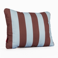 Poduszka do spania bawełniana - Pasy niebiesko - brązowe