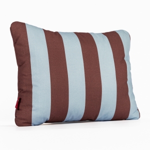 Poduszka do spania bawełniana - Pasy niebiesko - brązowe