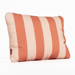 Poduszka do spania bawełniana - Pasy morelowo - beżowe