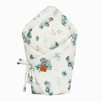 Bambusowy rożek niemowlęcy - Autka, dwustronny 