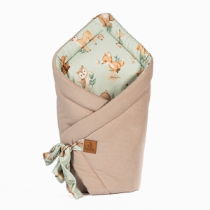 Bambusowy rożek niemowlęcy  - Forest, beżowy