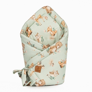 Bambusowy rożek niemowlęcy - Forest, dwustronny