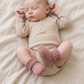 Skarpetki niemowlęce 100% wełna merino – Pudrowy Róż
