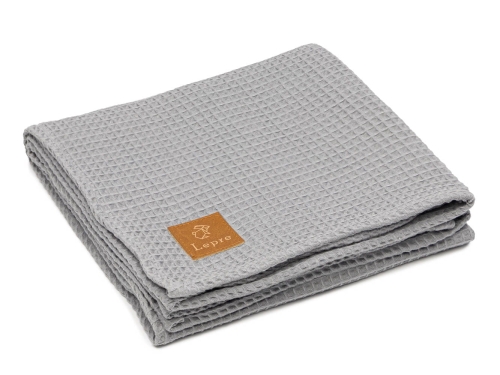 Kocyk Bawełniany Wafel - Szary